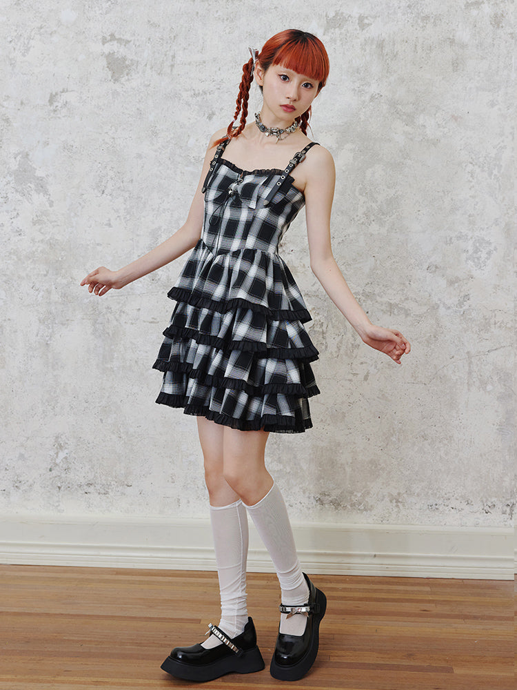 Strap lace cake skirt【s0000002510】