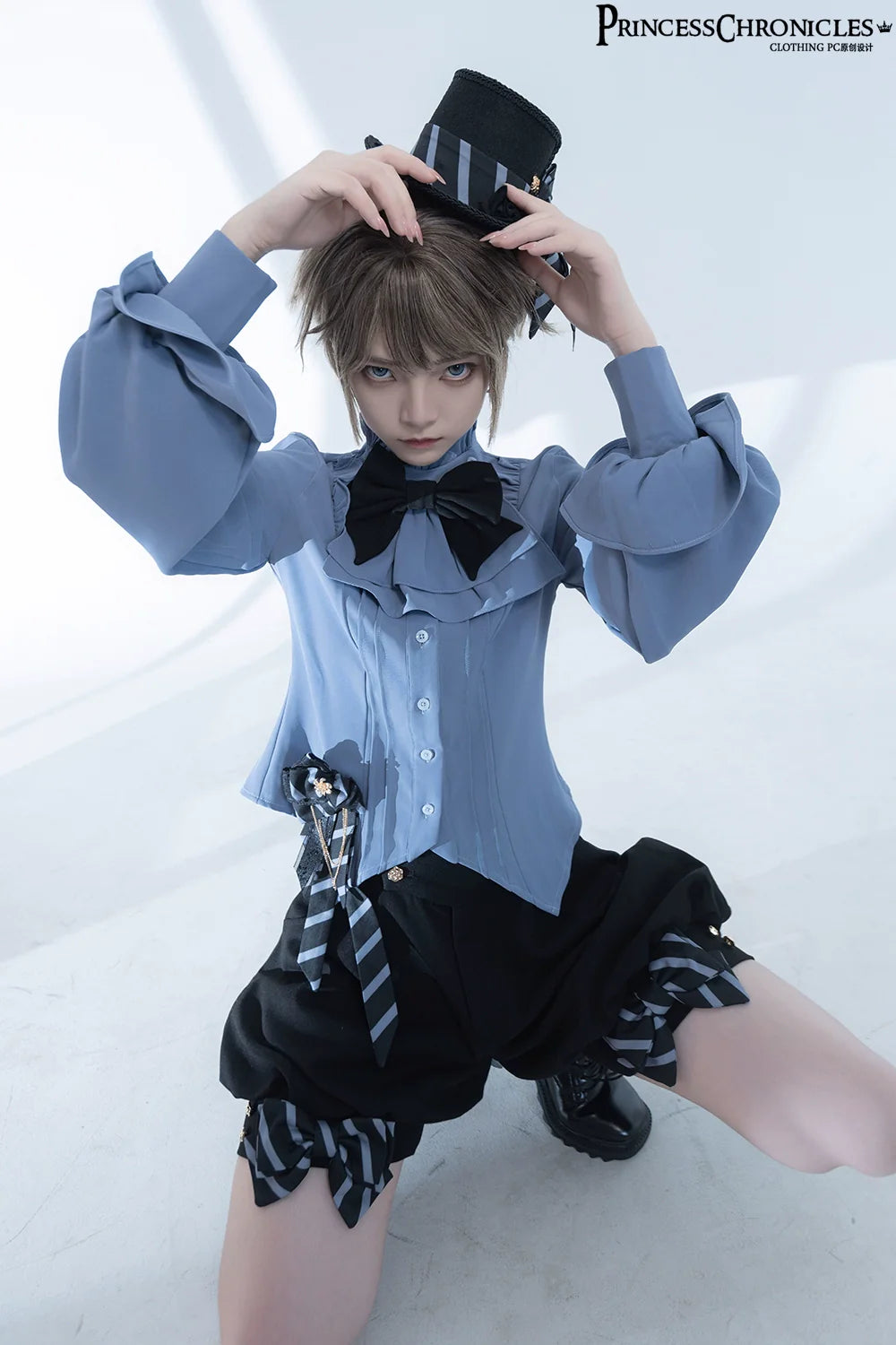 Princess Chronicles - Narrative Rule - Ouji Lolita Shorts Set, Long Vest