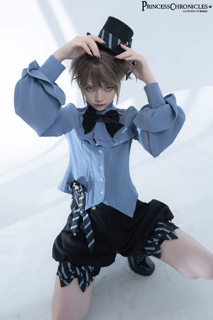 Princess Chronicles - Narrative Rule - Ouji Lolita Shorts Set, Long Vest