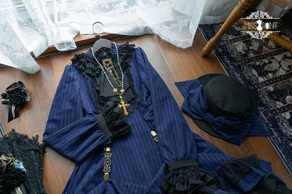 Miss Point - Perintz Manor - Gothic Lolita OP Long Sleeve Retro Lolita Dress