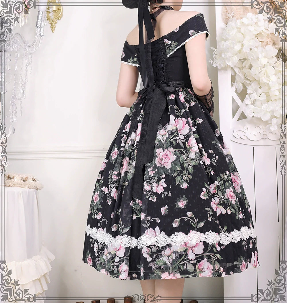 Miss Point - French Rose - Elegant Lolita JSK Dress