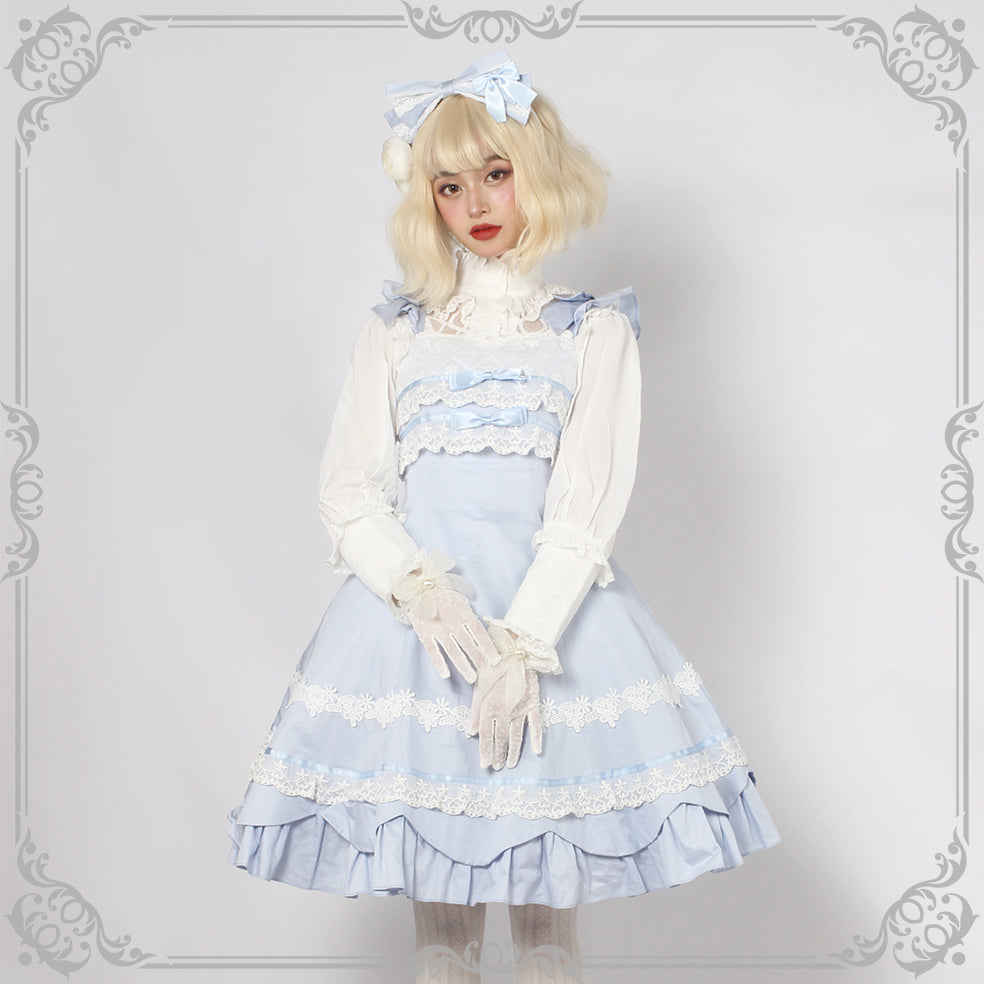 Magic Tea Party - Solid Color Lolita Casual Dress Floral Dress JSK