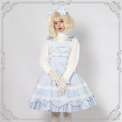 Magic Tea Party - Solid Color Lolita Casual Dress Floral Dress JSK