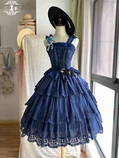 Miss Point - Forest Waltz - Classic Lolita Tiered Skirt Multi-layer Embroidered SK