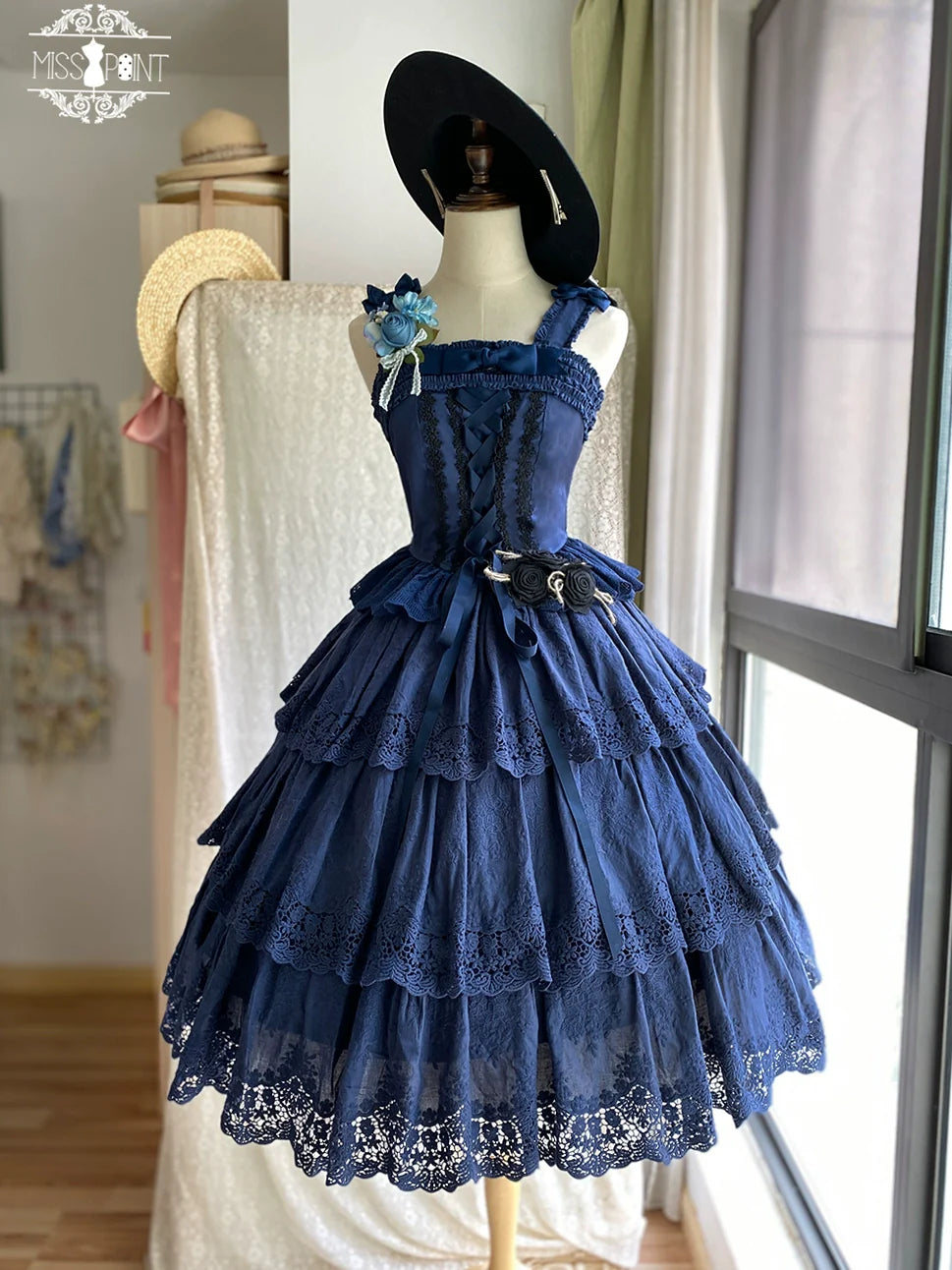 Miss Point - Forest Waltz - Cotton Lolita Camisole Embroidered Cami Top