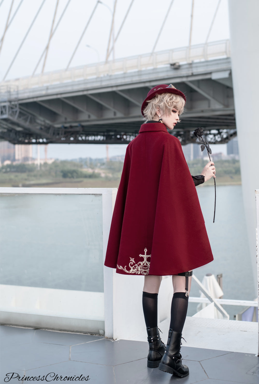 Princess Chronicles - Medieval Ouji Lolita Embroidered Cape