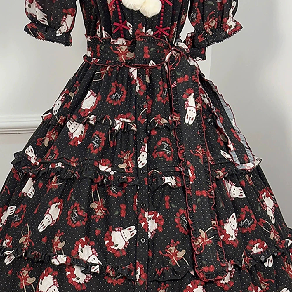 Miss Point - Forest Berry Bunny - Classic Lolita Accessory Cute Rabbit BNT KC and Brooch