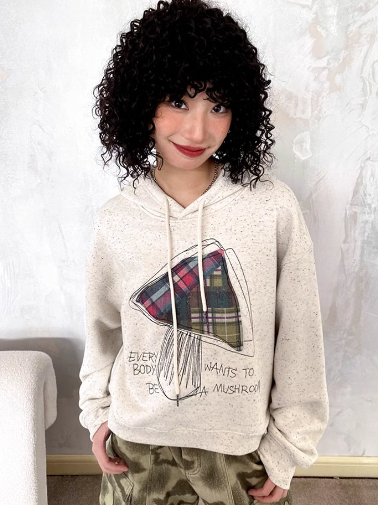 Hooded embroidered sweatshirt【s0000006559】