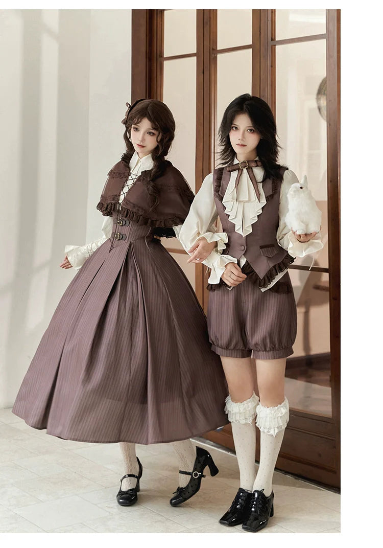 With PUJI - Ouji Lolita Shirt Bust-supporting JSK Dress