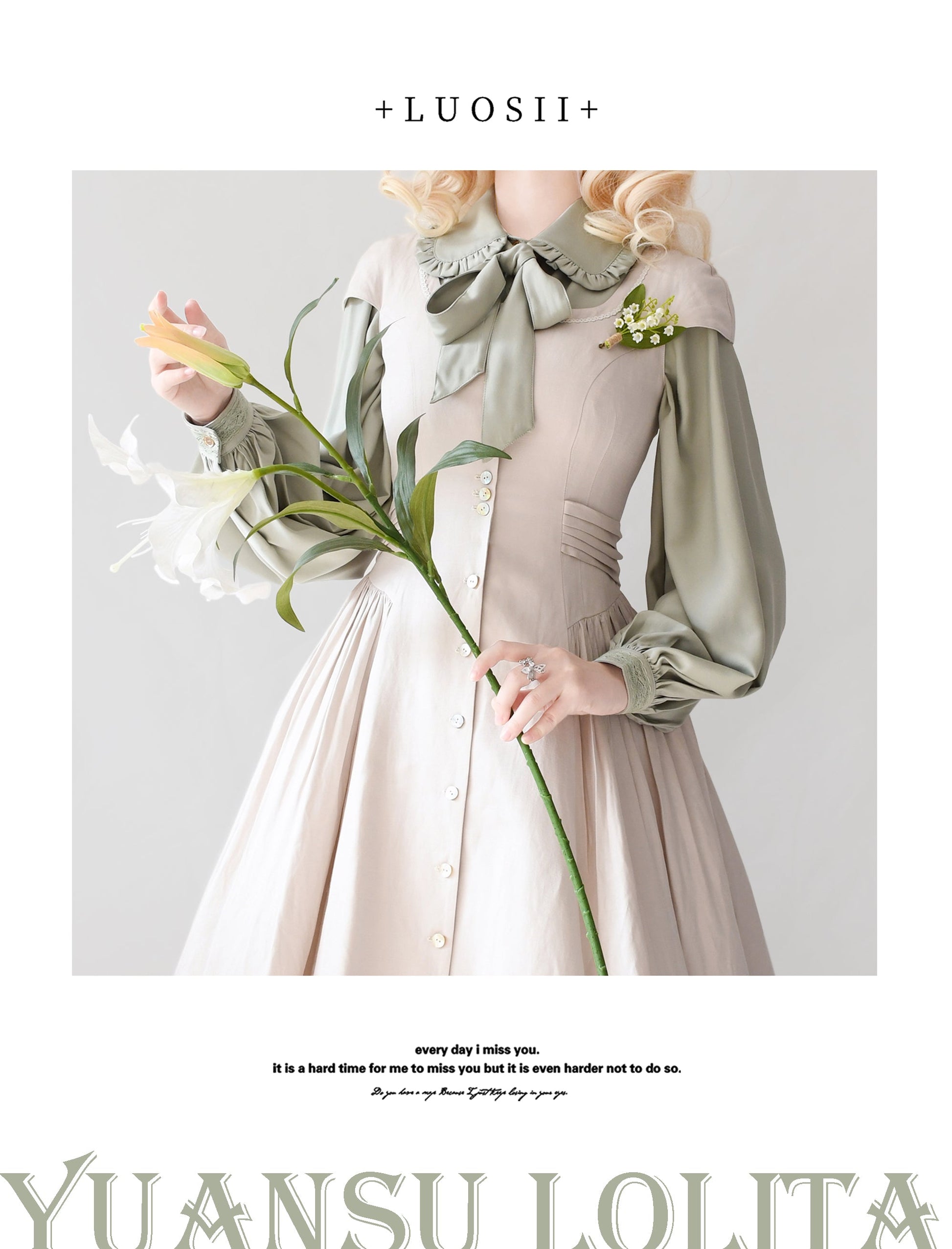 YuanSu - Mayer's Whisper - Vintage Lolita Large Sleeve Blouse