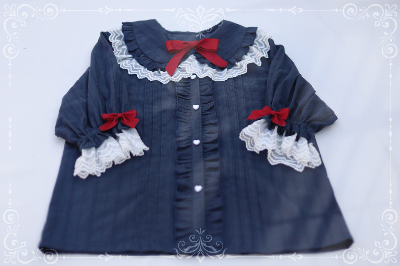 MIST - Sweet Lolita Golilla Short Sleeve Shirt