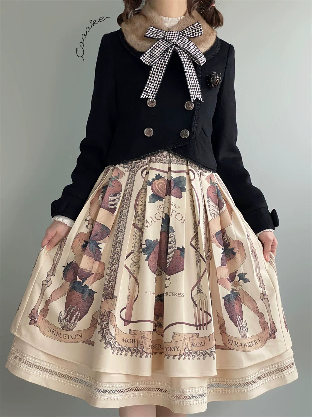 LeMiroir - Winter Solstice - Elegant Lolita Winter Short Coat & SK