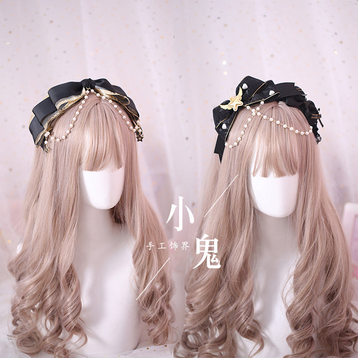 Xiaogui - Gothic Accessories Lolita Bow KC Hairclip