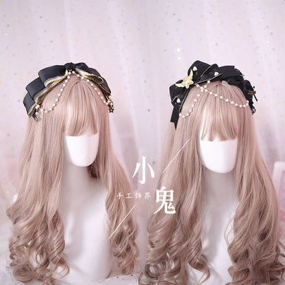 Xiaogui - Gothic Accessories Lolita Bow KC Hairclip