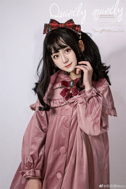 Dark Star Island - Winter Lolita Cape Velvet Antique Lolita Coat