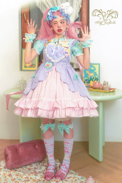 Fluff Mollie - Bean Breakfast - Sweet Lolita Overskirt Daily Daily Petaled Skirt