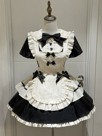 Hawthorn Berries - Maidette - Halloween Maid Lolita Apron OP Dress