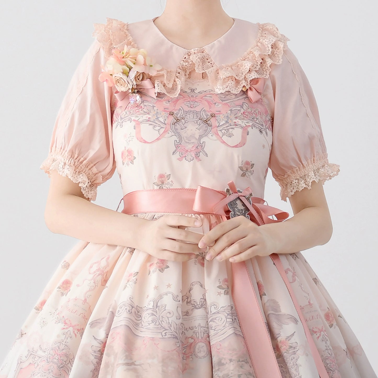 MIST - Hyde Garden - Cotton Lolita Blouse Puff Short Sleeve Shirt
