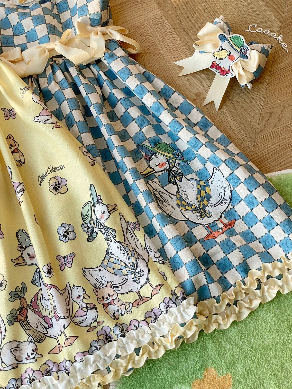 Chemical Romance - Hello Duck - Kawaii Lolita JSK Duck Print Lolita Dress