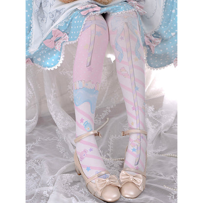 Roji roji - Holy Mace Fairy Kei Lolita Stockings