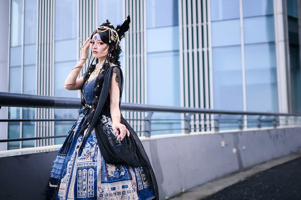 Miss Point - Dusk Best - Egyptian Lolita Dress Set Gorgeous JSK