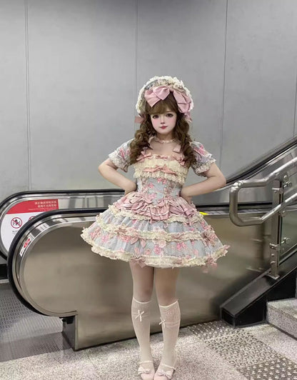 Sweet Wood - Jewel Rose - Plus Size Sweet Lolita Skirt Set in Separate Pieces