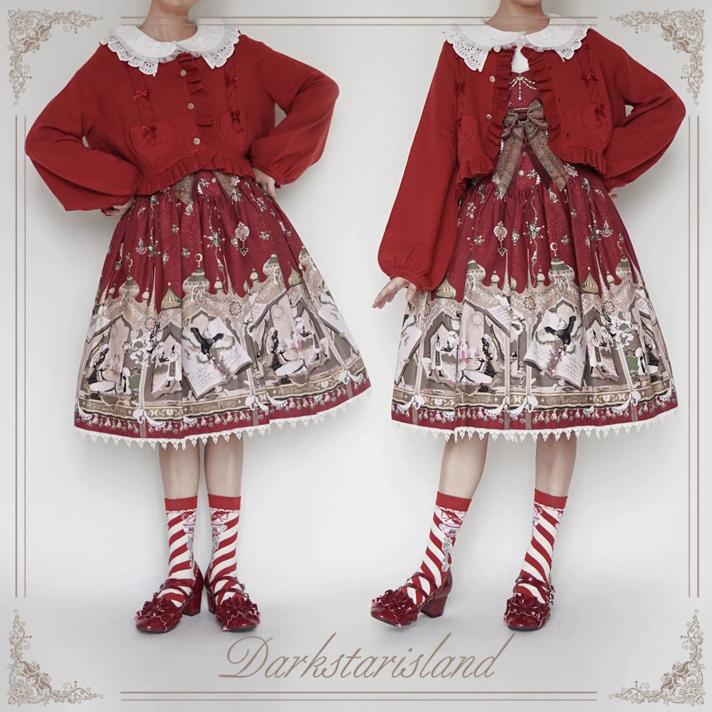 Dark Star Island - Sugar Frost - Sweet Lolita Cardigan Knit Embroidered Sweater