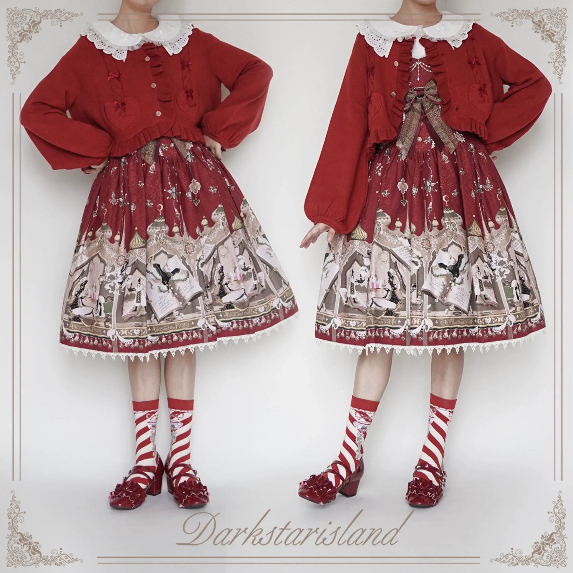 Dark Star Island - Sugar Frost - Sweet Lolita Cardigan Knit Embroidered Sweater