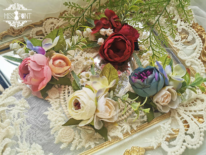 Miss point - Sally's Garden - Lolita Flower Bow Lace Necklace