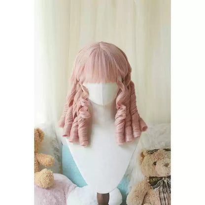 Imperial Tea - Retro Lolita Wig Short Roman Curl Hairpiece