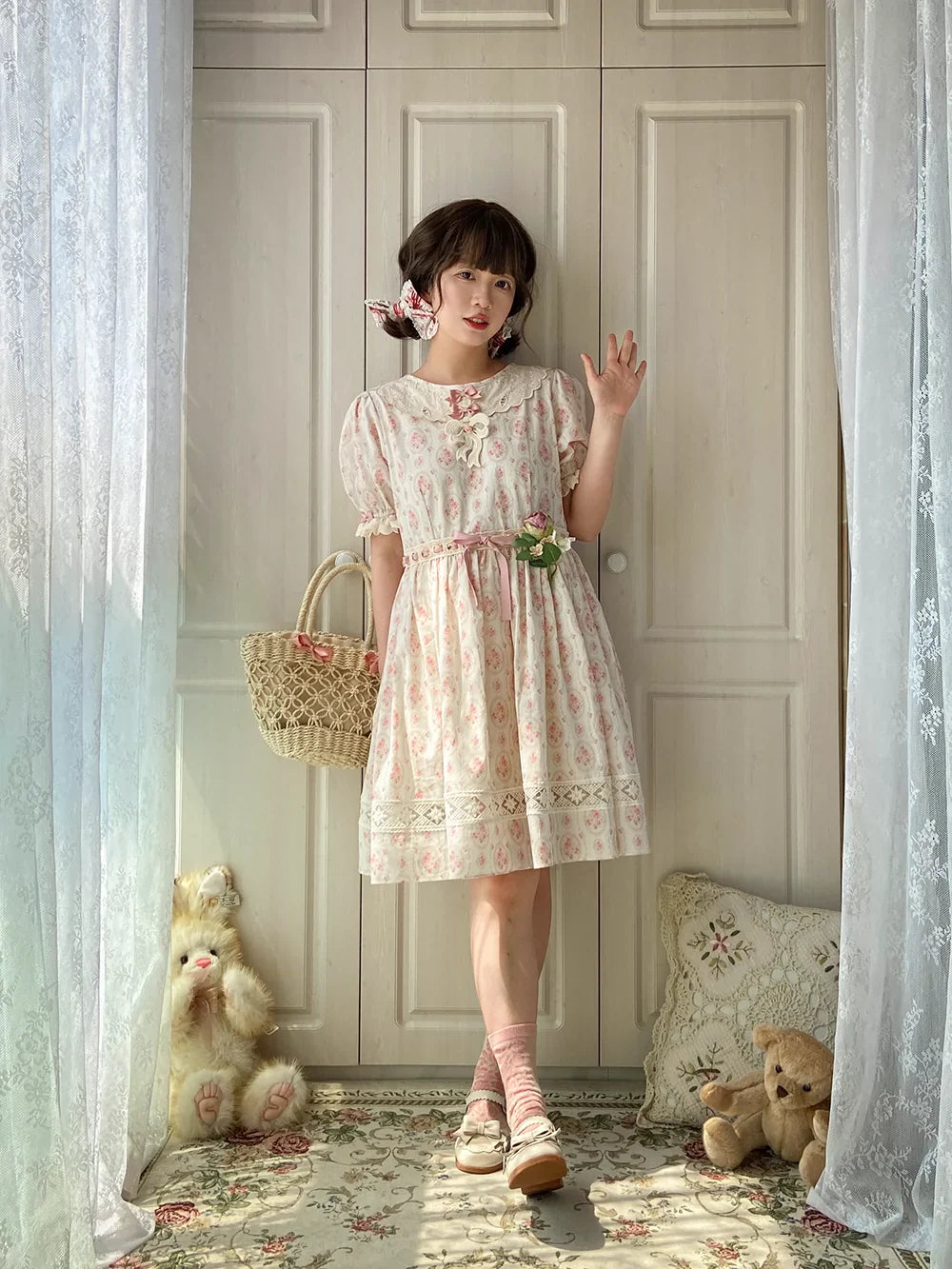 Miss Point - Customized Elegant Lolita OP Dress Cute Daily Girl Short Lolita Dress