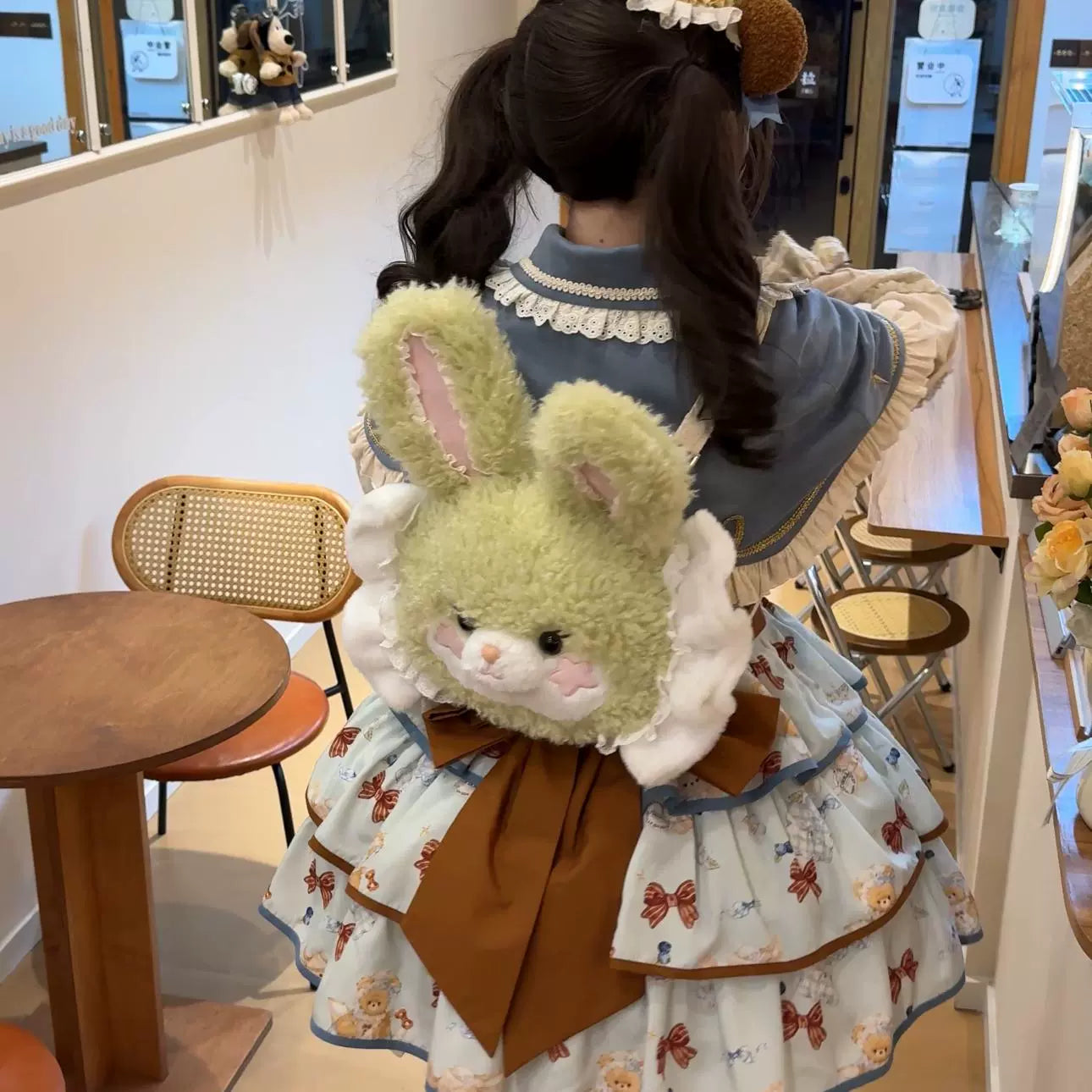 Cheese Mee Mee - Seaside Tea Party - Sweet Lolita Dress Cute Print JSK and Cape