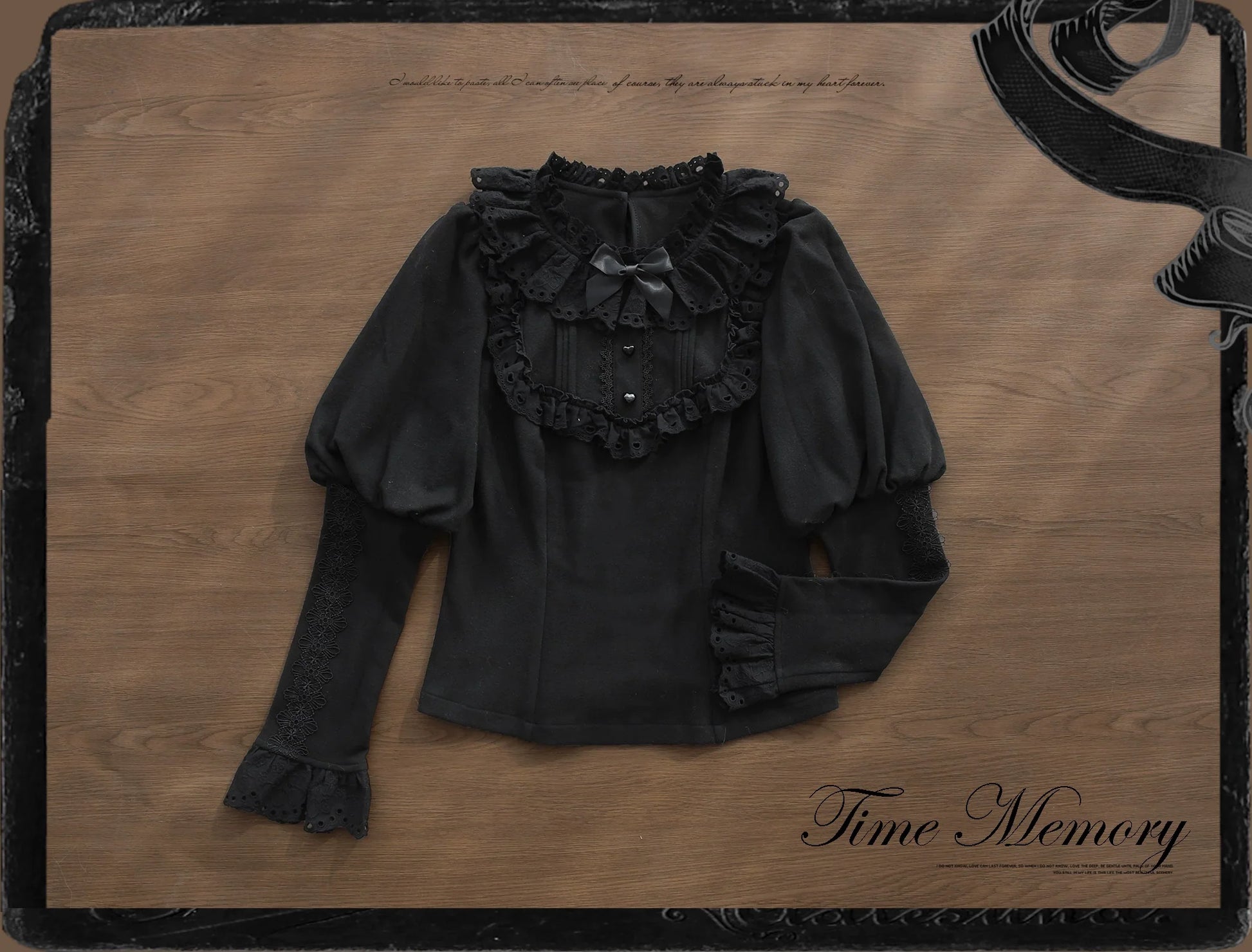 Time Memory - Cozy and Warm - Elegant Lolita Shirt Slimming Mutton Sleeves Blouse