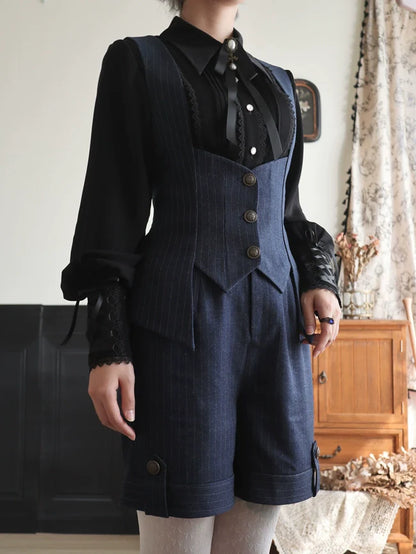 Forest Song - Griffin's Appointment - Vintage Lolita Shirt Pointed Collar