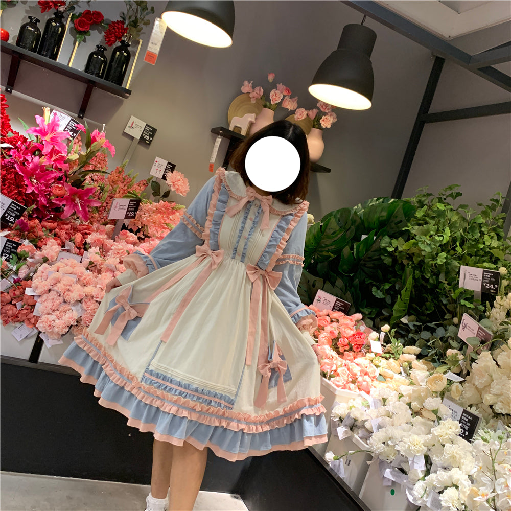 Niu Niu - Plus Size Lolita Dress Oversized OP, Long Sleeve