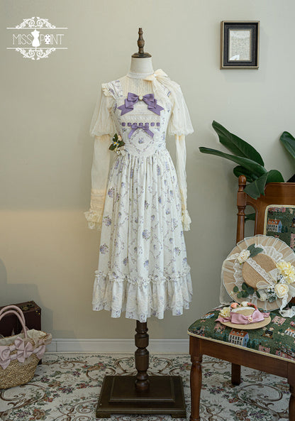 Miss Point - Customized Wood Rose 2.0 Elegant Vintage Jumper Dress