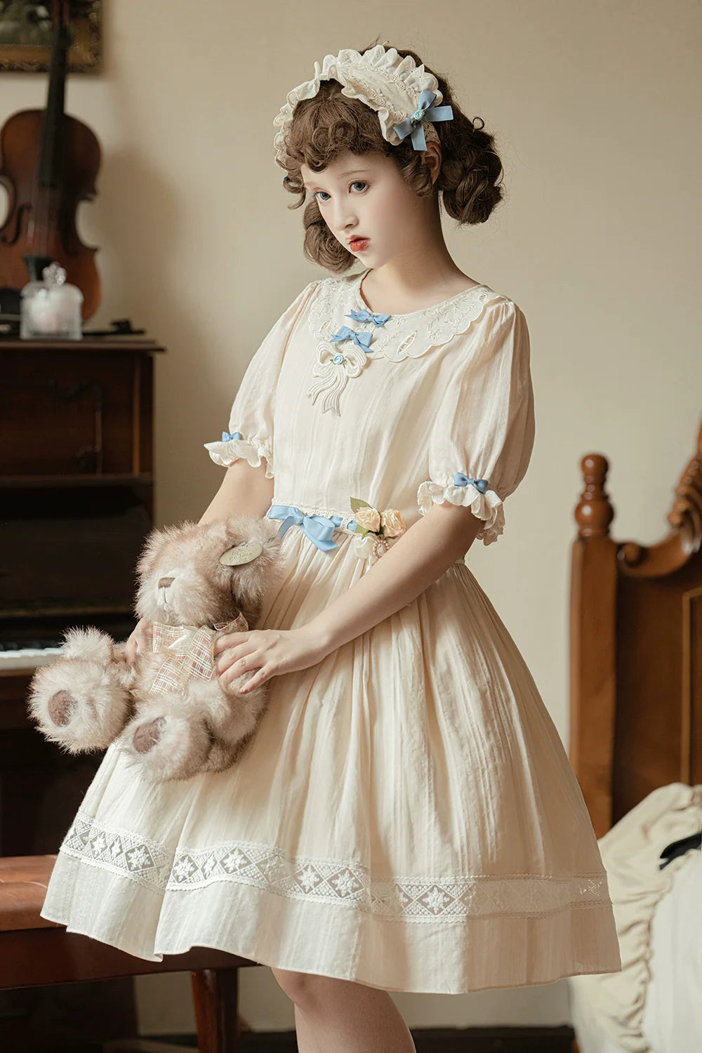 Miss Point - Customized Elegant Lolita OP Dress Cute Daily Girl Short Lolita Dress