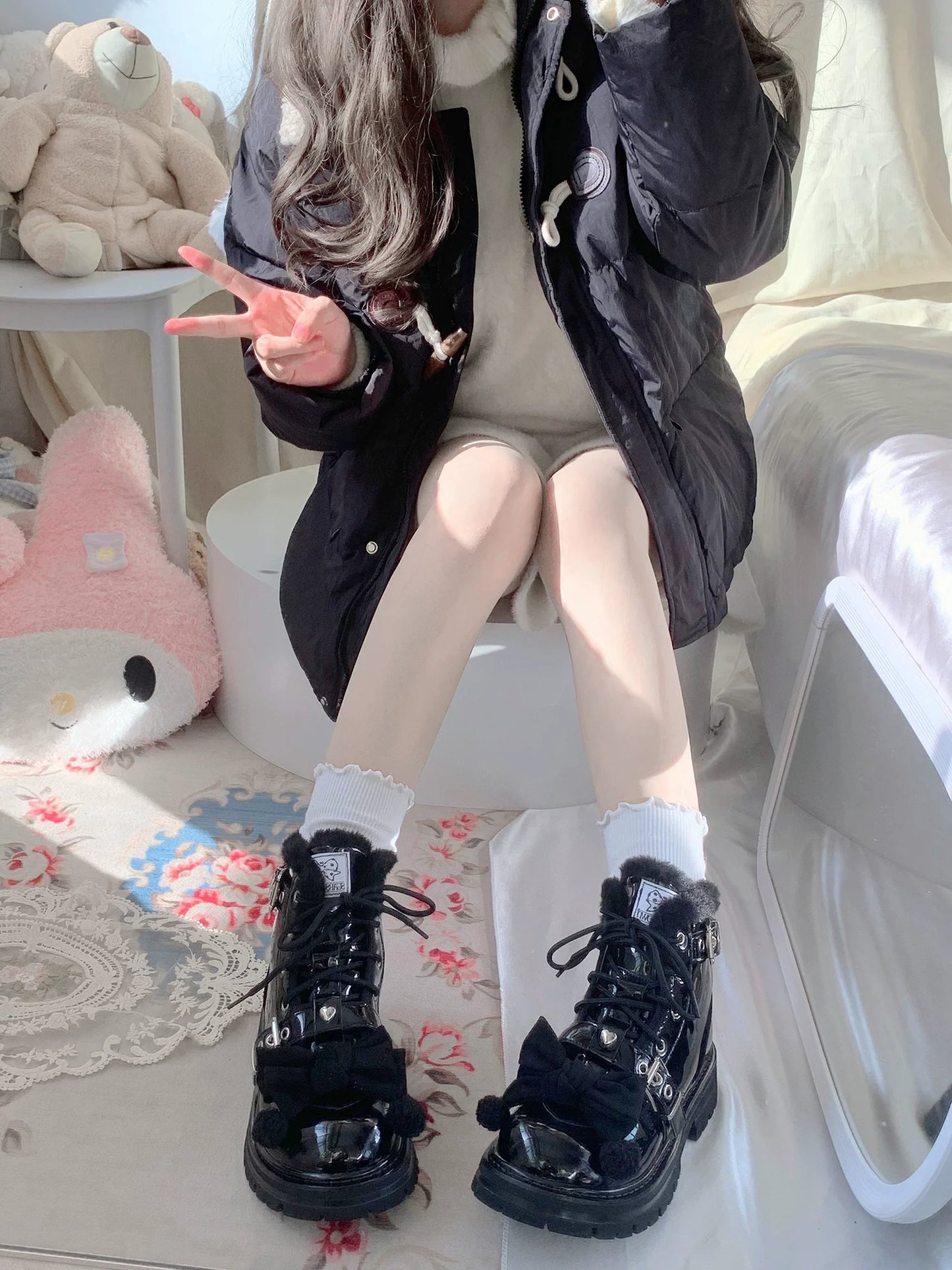 StarsCrwon - Sweet Lolita Shoes Winter Lolita Martin Boots