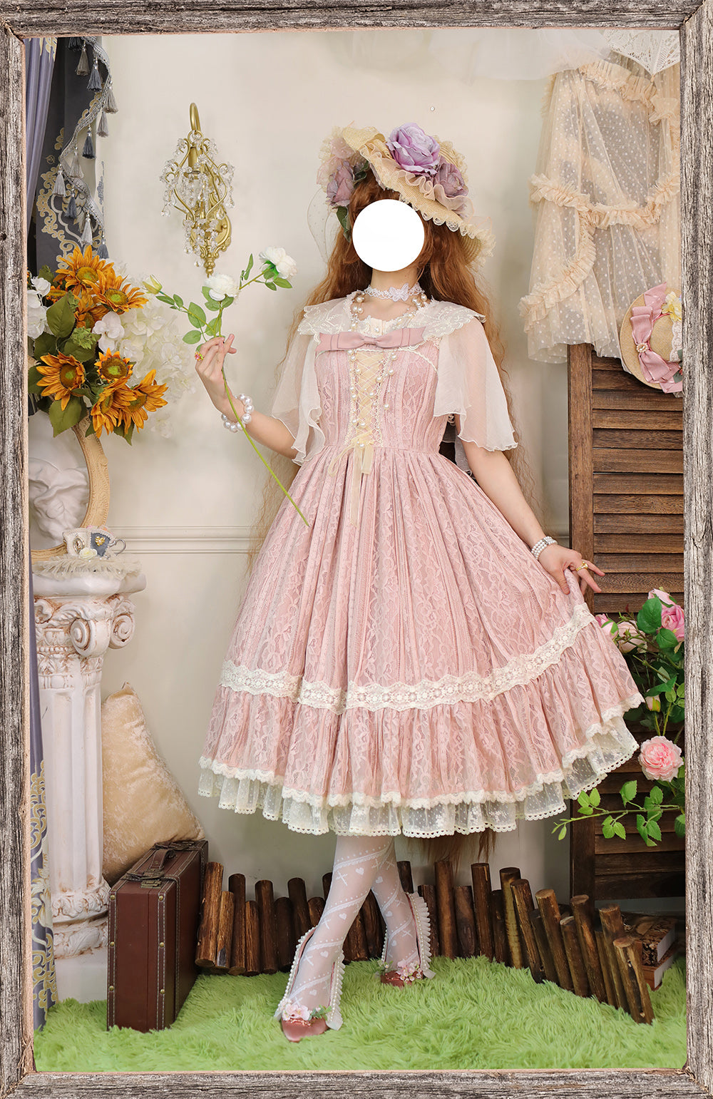Miss Point - Woody Rose - Retro Classic Lolita JSK