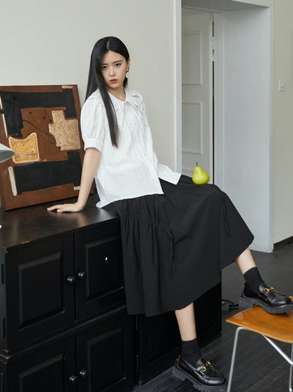 Embroidered Butterfly Lapel Blouse【s0000001736】