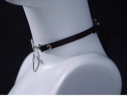 Strange Sugar - Gothic Lolita Choker with Cross Pendant