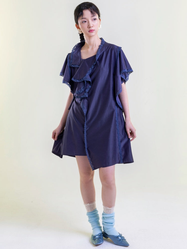 Ruffles Asymmetry Dress【s0000001892】