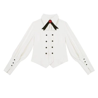 Designer's Gift - Narrative Poem - Ouji Lolita Shorts Suit with Shirt Cape and Vest