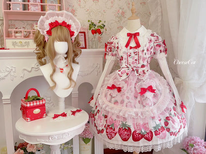 CheeseCat - Sweet Lolita Bonnet Organza Bow Headdress