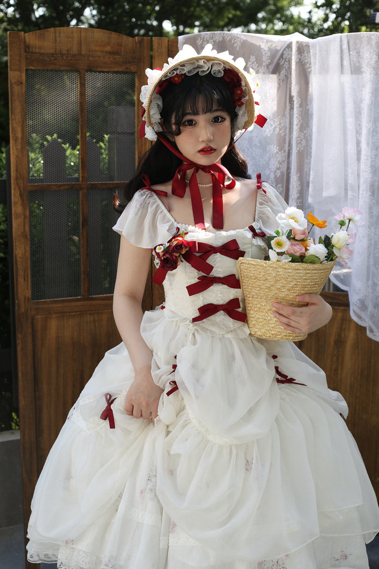 Sweet Wood - Elegant Floral Sweet Lolita OP Corset Accessory