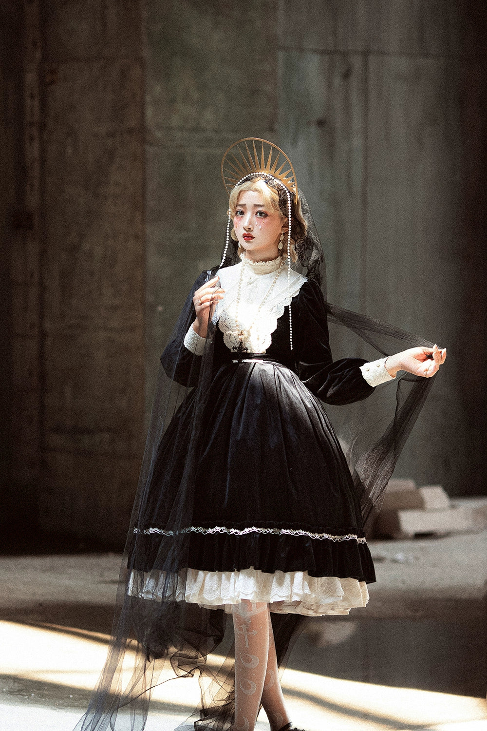 Miss Point - Customized Lolita Dress Vintage Elegant Velvet OP Dress