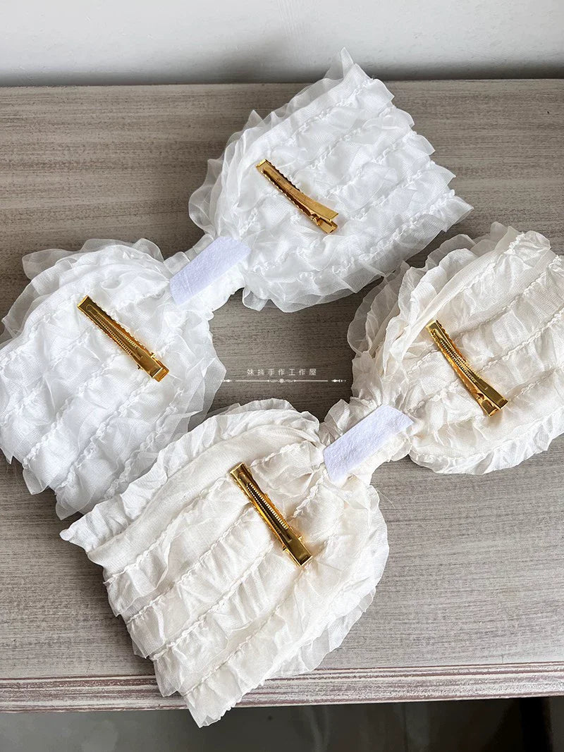 MAID - Spring of Mist - Sweet Lolita Bow Hairclip Bowler Hat KC