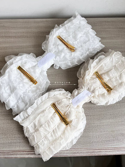 MAID - Spring of Mist - Sweet Lolita Bow Hairclip Bowler Hat KC