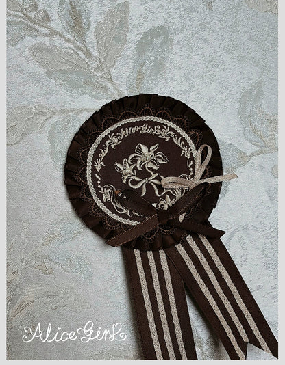 Alice Girl - Duke of Victoria - Classic Lolita Top Hat & Brooch