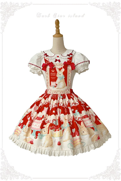 Dark Star Island - Honey Bunny Cake - Sweet Lolita JSK/OP/Strap SK/Shirt